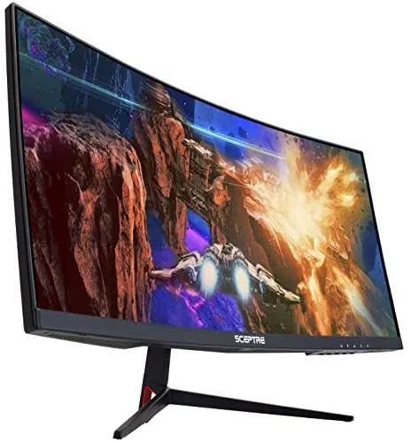 Sceptre 30-inch Curved Gaming Monitor 21:9 2560x1080 Ultra Wide Ultra Slim HDMI DisplayPort up to 200Hz Build-in Speakers, Metal Black (C305B-200UN1) Sceptre 30-inch Curved Gaming Monitor 21:9 2560x1080 Ultra Wide Ultra Slim HDMI DisplayPort up to 200Hz Build-in Speakers, Metal Black (C305B-200UN1)
