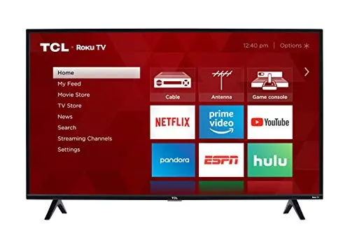 TCL 40-inch 1080p Smart LED Roku TV - 40S325, 2019 Model , Black TCL 40-inch 1080p Smart LED Roku TV - 40S325, 2019 Model , Black