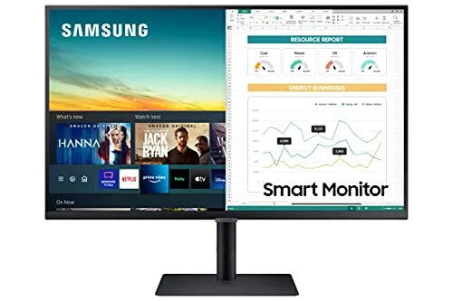 SAMSUNG M5 Series 32-Inch FHD 1080p Smart Monitor & Streaming TV (Tuner-Free), Netflix, HBO, Prime Video, & More, Apple Airplay, Bluetooth, Height Adjustable Stand, Built-in Speakers (LS32AM502HNXZA) SAMSUNG M5 Series 32-Inch FHD 1080p Smart Monitor & Streaming TV (Tuner-Free), Netflix, HBO, Prime Video, & More, Apple Airplay, Bluetooth, Height Adjustable Stand, Built-in Speakers (LS32AM502HNXZA)