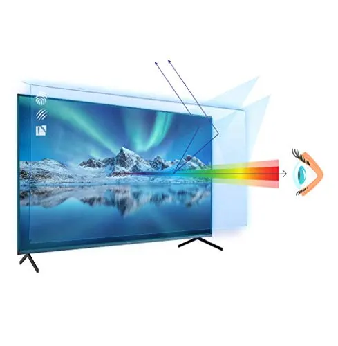 49-50 inch VizoBlueX Anti-Blue Light TV Screen Protector. Damage Protection Panel (44.1 x 25.6 inch) Filter Blocking UV & Blue Light from 380 to 495nm. Fits LCD, LED, 4K OLED & QLED HDTV Displays