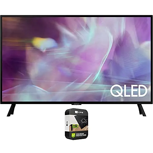 Samsung 43 Inch QLED Smart TV Q60A Series QN43Q60A (2021) Bundle with Premium 1 YR CPS Enhanced Protection Pack