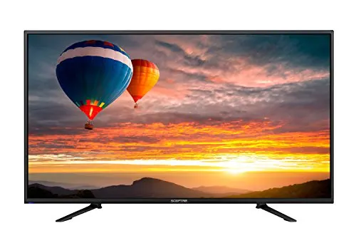 Sceptre 43" 4K UHD LED TV, HDMI 2.0 HDCP 2.2 MEMC 120, Metal Black 2018 (U438CV-UMC) Sceptre 43" 4K UHD LED TV, HDMI 2.0 HDCP 2.2 MEMC 120, Metal Black 2018 (U438CV-UMC)
