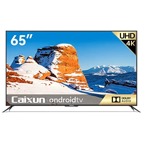 Caixun EC65E1A, 65 inch 4K UHD HDR Smart Android TV with Google Assistant (Voice Control), Screen Share, HDMI, USB (2021 Model) Caixun EC65E1A, 65 inch 4K UHD HDR Smart Android TV with Google Assistant (Voice Control), Screen Share, HDMI, USB (2021 Model)