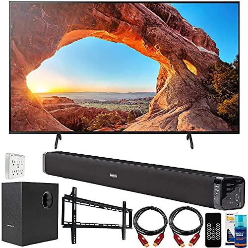 Sony KD75X85J 75 Inch X85J 4K Ultra HD LED Smart TV (2021 Model) Bundle with Deco Gear Home Theater Soundbar with Subwoofer, Wall Mount Accessory Kit, 6FT 4K HDMI 2.0 Cables and More Sony KD75X85J 75 Inch X85J 4K Ultra HD LED Smart TV (2021 Model) Bundle with Deco Gear Home Theater Soundbar with Subwoofer, Wall Mount Accessory Kit, 6FT 4K HDMI 2.0 Cables and More