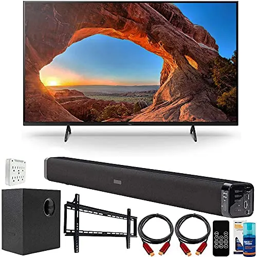 Sony KD55X85J 55 inch X85J 4K Ultra HD LED Smart TV 2021 Model Bundle with Deco Home 60W 2.0 Channel Soundbar, 37"-70" TV Wall Mount Bracket Bundle and 6-Outlet Surge Adapter Sony KD55X85J 55 inch X85J 4K Ultra HD LED Smart TV 2021 Model Bundle with Deco Home 60W 2.0 Channel Soundbar, 37"-70" TV Wall Mount Bracket Bundle and 6-Outlet Surge Adapter