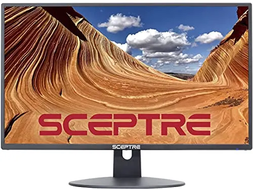 Sceptre 24" Professional Thin 75Hz 1080p LED Monitor 2x HDMI VGA Build-in Speakers, Machine Black (E248W-19203R Series) Sceptre 24" Professional Thin 75Hz 1080p LED Monitor 2x HDMI VGA Build-in Speakers, Machine Black (E248W-19203R Series)