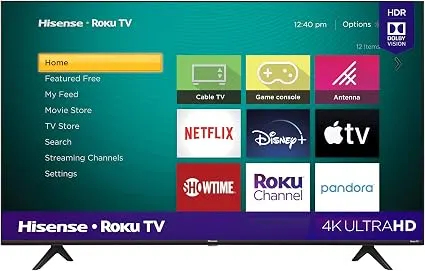 Hisense 65-Inch Class R6090G Roku 4K UHD Smart TV with Alexa Compatibility Available On Amazon.com