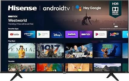 Hisense 43A6G 43-Inch 4K Ultra HD Android Smart TV  Available On Amazon.com